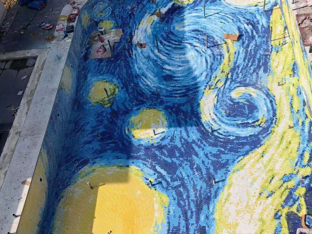 бассейн мозаика