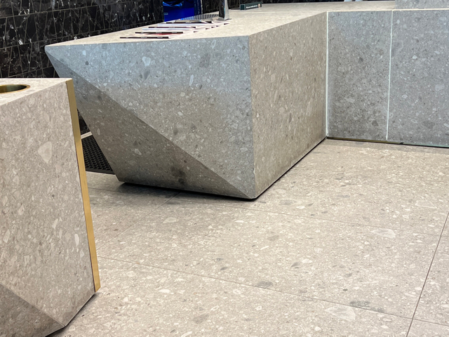 большая плитка пола терраццо